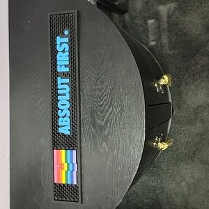ABSOLUT VODKA Rainbow Pride Flag Bar Spill Rail Mat LGBTQIA+ Absolut First
